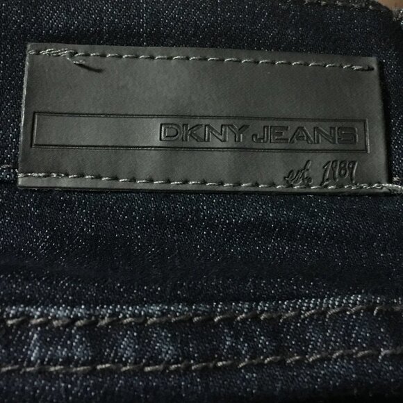 DKNY Slim Fit Skinny Dark Blue Jeans - Picture 6 of 12